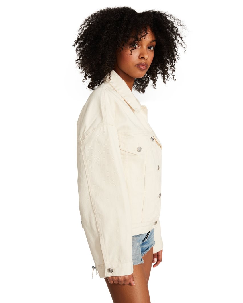 Cream Steve Madden Sienna Denim Women's Jackets | PH 2136NEQ